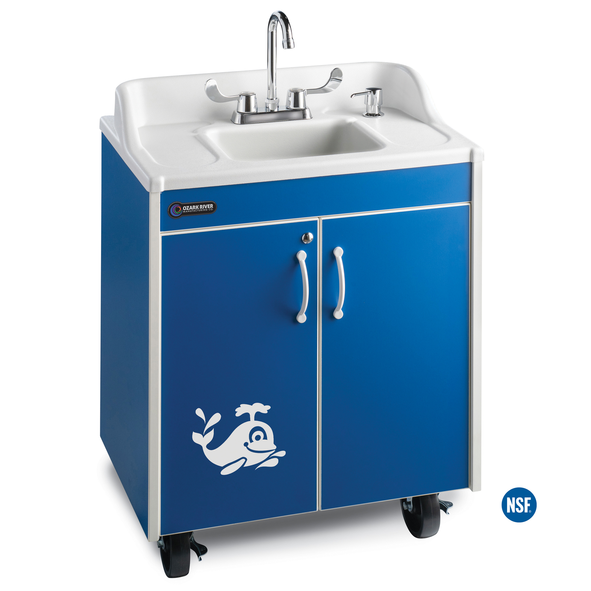 Ozark River Holdings, LLC, Portable sink, child hght, ABS countertop/basin, Model# Lil' Splasher
